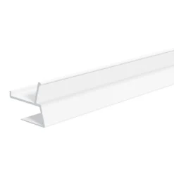 EVN APTBU alu.-profil rettet mot veggen 200cm hvit