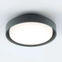 EVN LED utendørs taklampe Tectum, antrasitt, Ø 25 cm