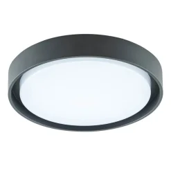 EVN LED utendørs taklampe Tectum, antrasitt, Ø 25 cm