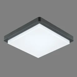 EVN LED utendørs taklampe Tectum, 23x23 cm, antrasitt, 150°, 150