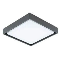 EVN LED utendørs taklampe Tectum, 24x24 cm, antrasitt, 110°, 110