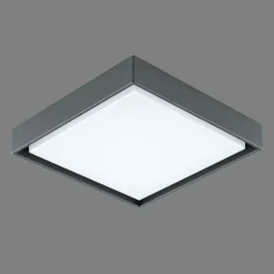 EVN LED utendørs taklampe Tectum, 24x24 cm, antrasitt, 110°, 110