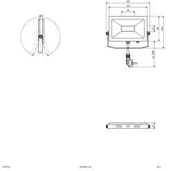 EVN LFA utendørs spot med sølvplugg 5 700K 15W