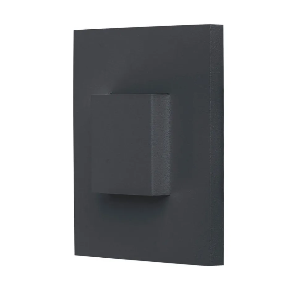 EVN LQ230 LED innfelt vegglampe up/down antrasitt