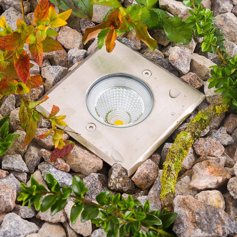 EVN Meerkat LED-gulvlampe for innfelt montering, kantet, 3W