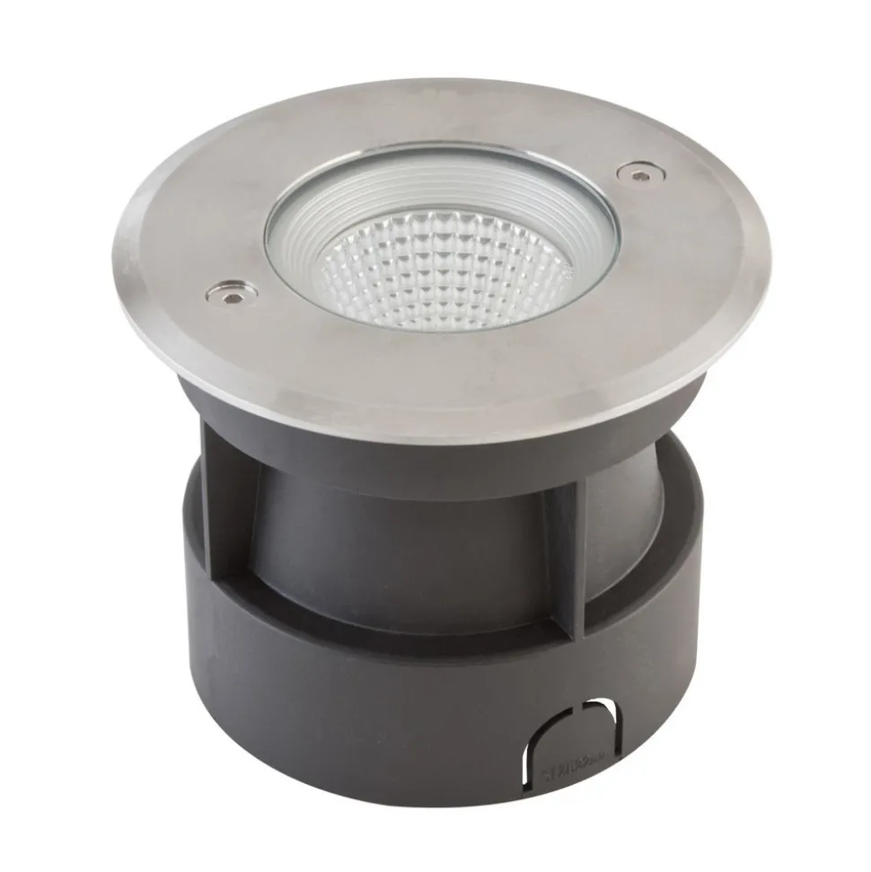 EVN Meerkat, rund, 60°, stål, 6W, 3.000 K