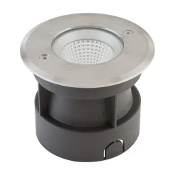 EVN Meerkat, rund, 60°, stål, 3W, 3.000K