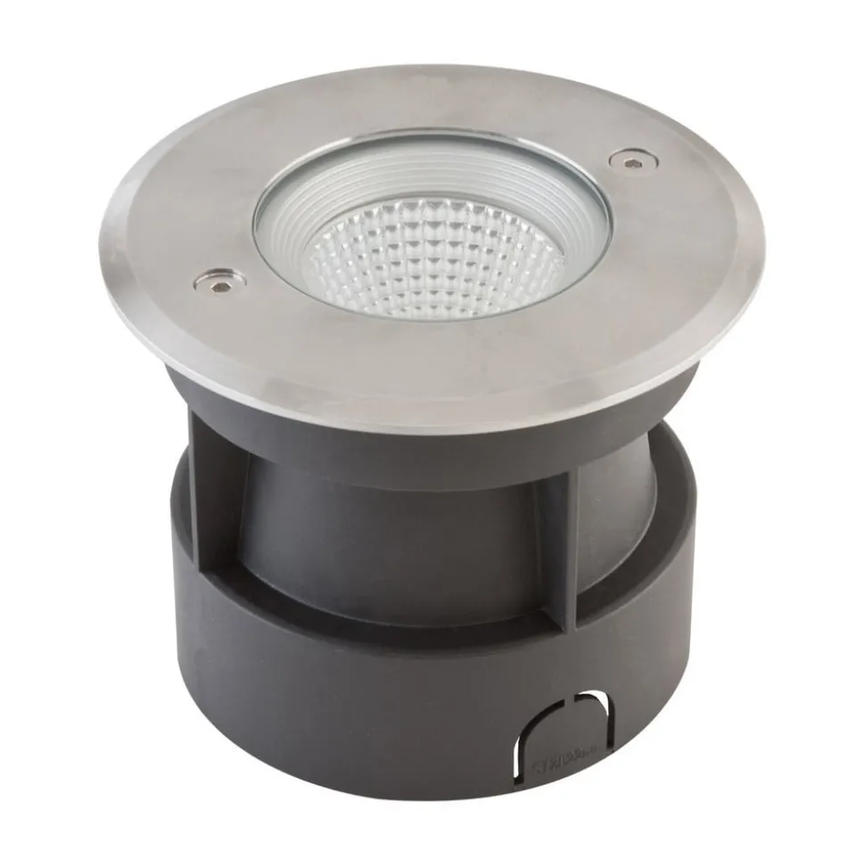 EVN Meerkat, rund, 60°, stål, 3W, 3.000K