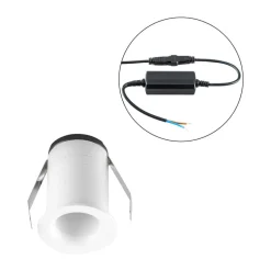 EVN Noblendo LED innfelt taklampe hvit Ø 3,5 cm