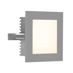 EVN P2180 LED innfelt vegglampe, 3 000 K, sølv