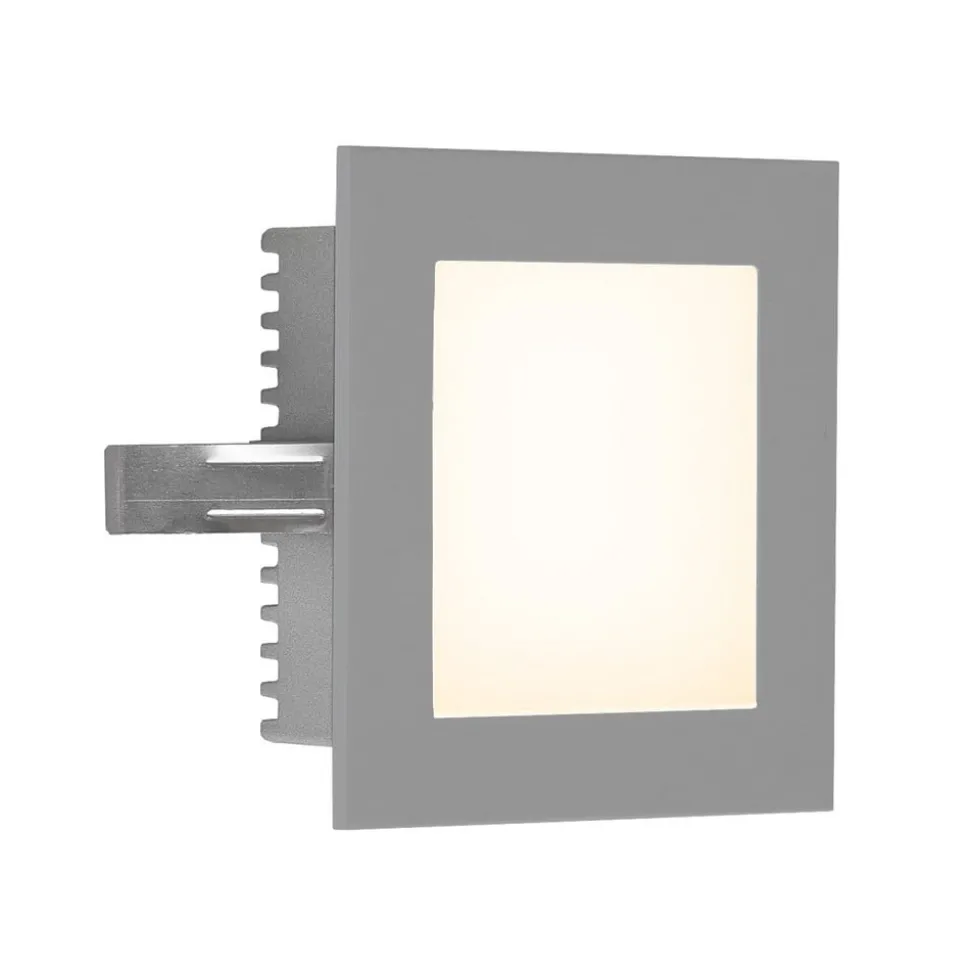 EVN P2180 LED innfelt vegglampe, 3 000 K, sølv