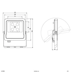 EVN Panthera utendørs LED-spot IP65 10W 4 000K