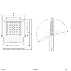 EVN Panthera utendørs LED-spot IP65 100W 4000K
