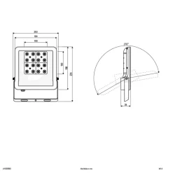 EVN Panthera utendørs LED-spot IP65 50W 4000K