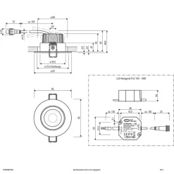 EVN PC65 Utendørs innfellingslampe rund, 3000K stål