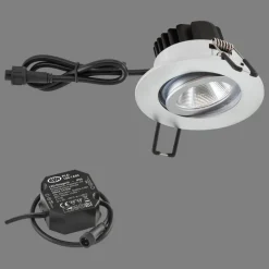 EVN PC65 utendørs innfelte lysarmaturer runde 3000K krom matt