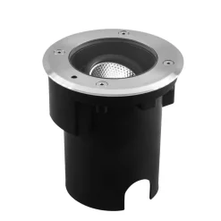 EVN Pentola innbyggingslampe stål Ø13,5cm 3.000K