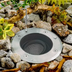 EVN Pentola innbyggingslampe stål Ø13,5cm 4.000K