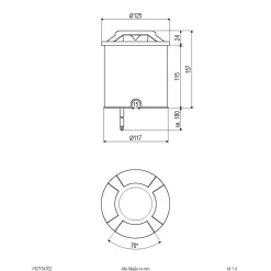 EVN Scopum LED-bakkespot rund x4