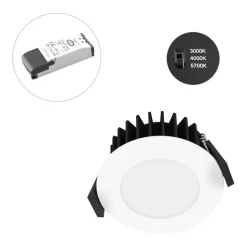 EVN Solido68 LED-takinnfellingslampe 10 W hvit