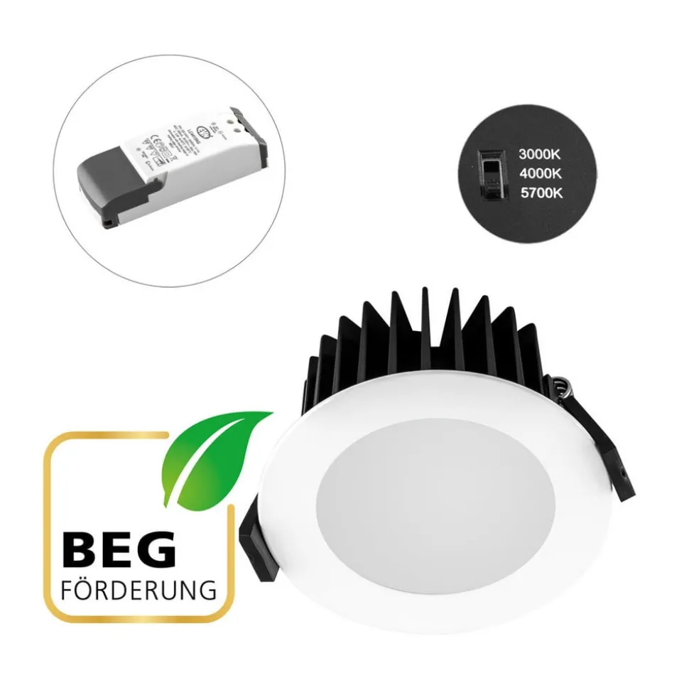 EVN Solido85, 230V, dimbar, CCT, hvit