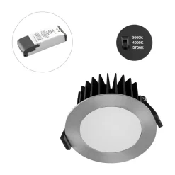 EVN Solido85, 230V, dimbar, CCT, krom