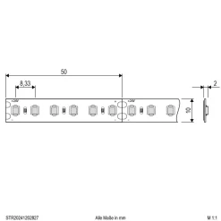 EVN STR2024 LED-stripe IP20 5m 72W 2 700K