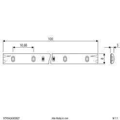 EVN STR5424 LED-stripe IP54 5m 24W 2 700K