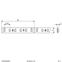 EVN STR5424 LED-stripe IP54 5m 48W 2 700K