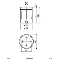 EVN Talpa bakkespot svingbar, rund