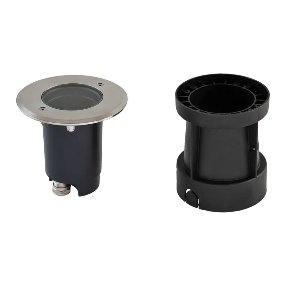 EVN Talpa nedfelt lampe GU10 stål rund