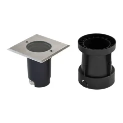 EVN Talpa nedfelt lampe GU10 stål kantet