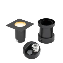 EVN Talpa nedfelt lampe GU10 stål kantet