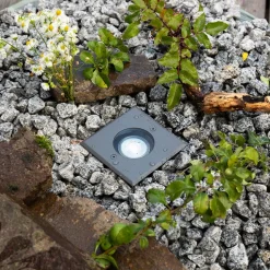 EVN Talpa nedfelt lampe GU10 stål kantet