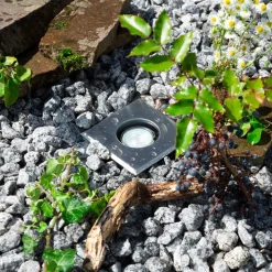 EVN Talpa nedfelt lampe GU10 stål kantet