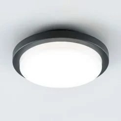 EVN Tectum LED utendørs taklampe, rund, Ø 24,6 cm