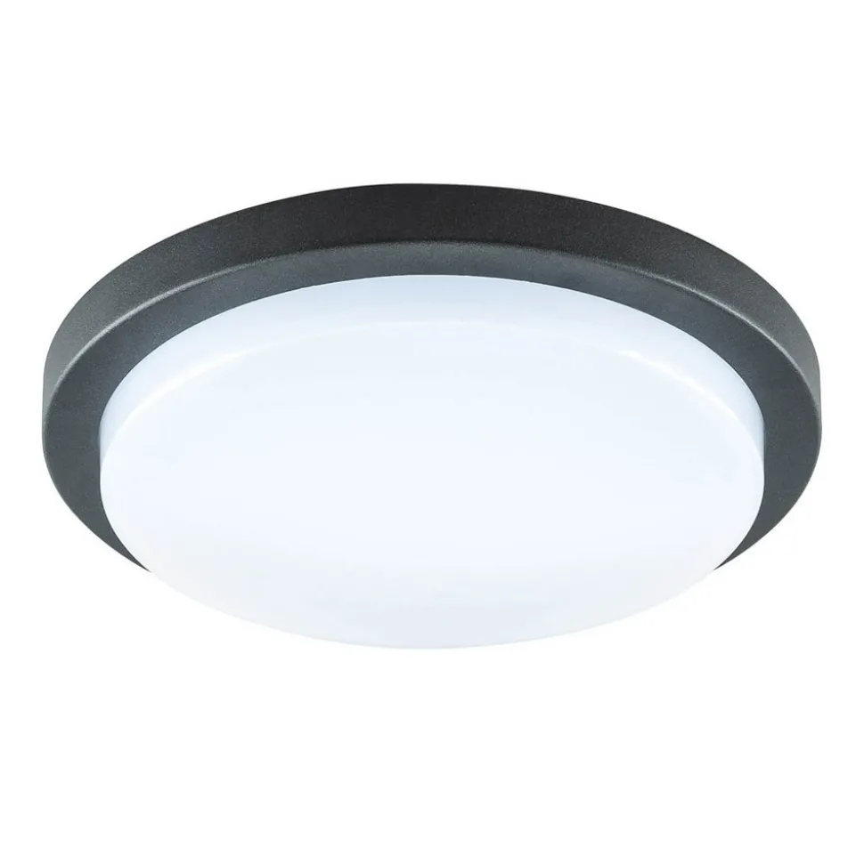 EVN Tectum LED utendørs taklampe, rund, Ø 24,6 cm