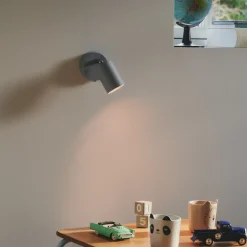 Explore veggspotlight med kabel og støpsel, GU10, blå