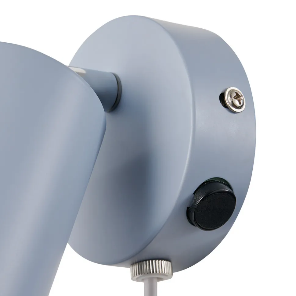 Explore veggspotlight med kabel og støpsel, GU10, blå