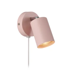 Explore veggspotlight med kabel og støpsel, GU10, rosé