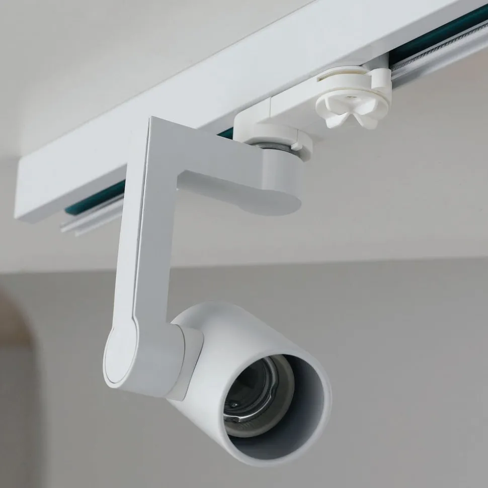 express 3-fase skinne spotlight, E27, hvit