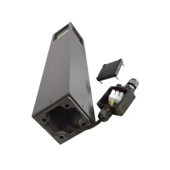 Facado II veilampe, høyde 65 cm, grå/røyk, 11 x 11 cm IP65