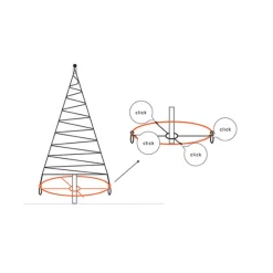 Fairybell bakkekors for tre 6/8/10m