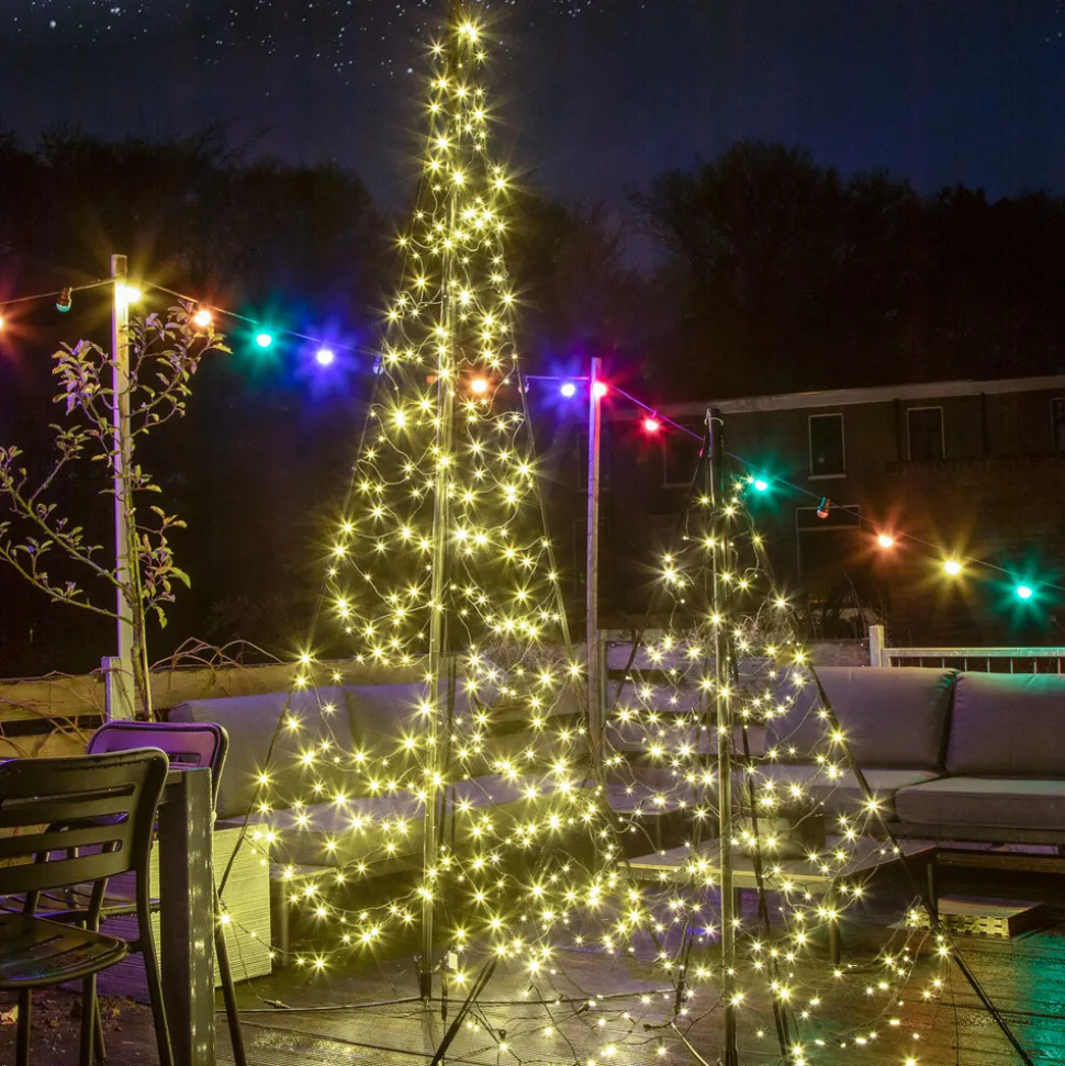 Fairybell stang-juletre, 240 blinke-LED, 200cm