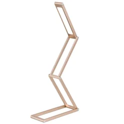 Falto LED oppladbar bordlampe, gullfarget, aluminium, justerbar