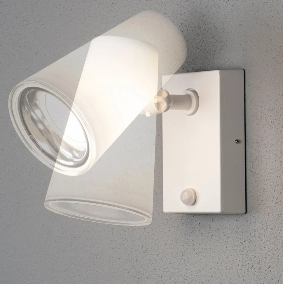 Fano utendørs LED-veggspot med bevegelsessensor