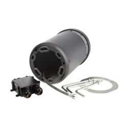 Faro LED-sokkellampe, høyde 25 cm, mørkegrå, DALI, 3 000K