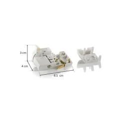 3-fase multiadapter Noa, bæreevne 5kg, hvit