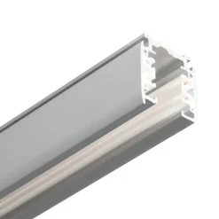 3-fase skinne Noa utenpåliggende 400 cm, grå