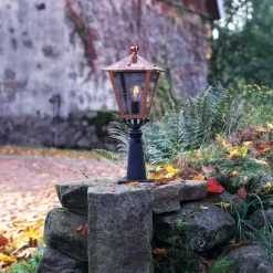 Fenix veilampe i kobber, 66,5 cm